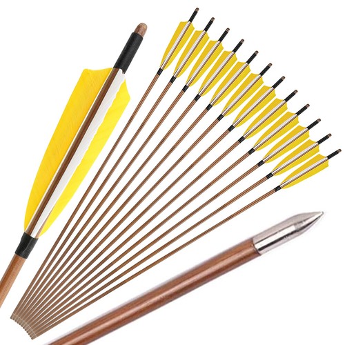 Frecce bambù piume - 32",